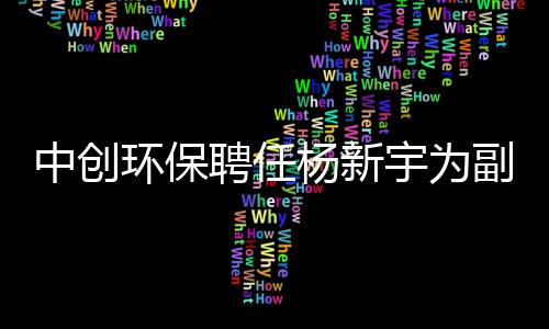 中创环保聘任杨新宇为副总经理 拟定薪酬为65万元